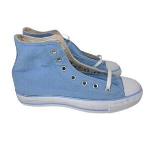 Converse Chuck Taylor All Star Baby Blue Fleece‎ Sneakers Mens 6 Womens 8 1T565